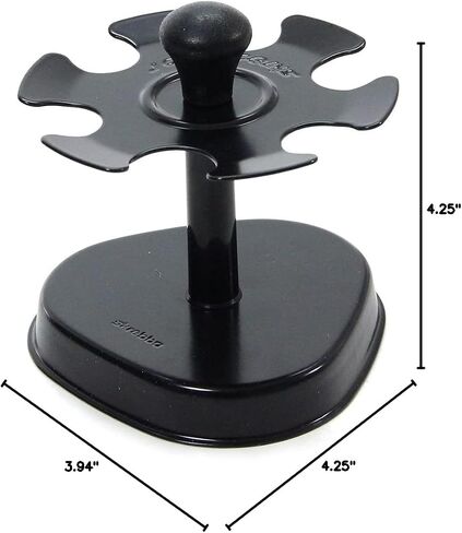 0646 – Stamp Holder with 6 Compartments – Round Noir Black in Saudi Arabia