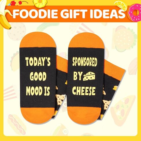 HAPPYPOP Cheese Socks Men Women, Funny Cheese Gifts Cheese Lovers Gifts, Food Socks in Saudi Arabia