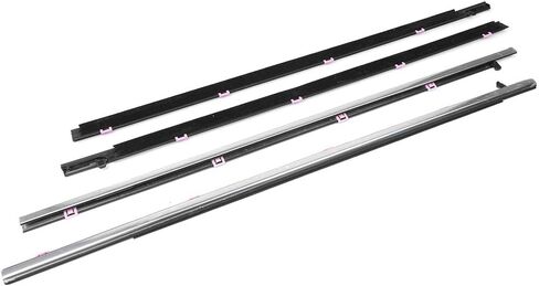 Newsmarts 4 قطعة السير الوقائي النوافذ ختم حزام الباب صب الطقس قطاع لهوندا سيفيك 2006-2011 يستبدل #72450-SNA-A01 72410-SNA-A01 72950-SNA-A01 72910-SNA-A01 in Kuwait