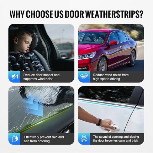 Newsmarts 4 قطعة السير الوقائي النوافذ ختم حزام الباب صب الطقس قطاع لهوندا سيفيك 2006-2011 يستبدل #72450-SNA-A01 72410-SNA-A01 72950-SNA-A01 72910-SNA-A01 in Kuwait