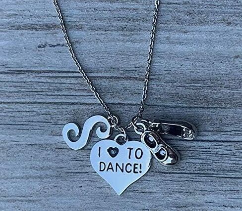 Personalized Love to Dance Tap Shoe Initial Necklace, Dance Jewelry, Tap Necklace, Gift For Dancers, Dance Recitals, Dance Teams & Dance Teachers in Saudi Arabia