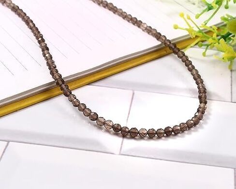 Handmade Faceted Peridot Beaded Necklace for Women – 18-Inch Adjustable Gemstone Choker, Minimalist Jewelry, Elegant Fashion Accessory, Perfect Gift in Saudi Arabia