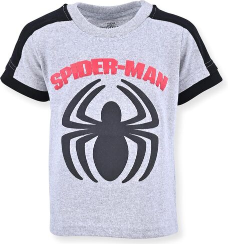 Marvel Spider-Man Boys 3 Pack T-Shirts for Toddlers and Big Kids - Red/Black/Grey/Blue in Saudi Arabia