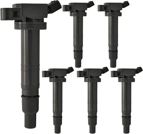 Ignition Coil Pack Iridium Spark Plug UF495 Set of 6 Compatible with Toyota 4Runner Tacoma Tundra FJ Cruiser 4.0L V6 in Saudi Arabia