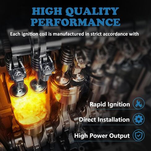Ignition Coil Pack Iridium Spark Plug UF495 Set of 6 Compatible with Toyota 4Runner Tacoma Tundra FJ Cruiser 4.0L V6 in Saudi Arabia