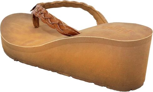 Flojos Women's Nella Wedge Sandal Tan 7 in Saudi Arabia