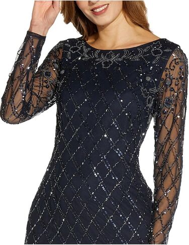 Adrianna Papell Women's Beaded Short Dress in Saudi Arabia