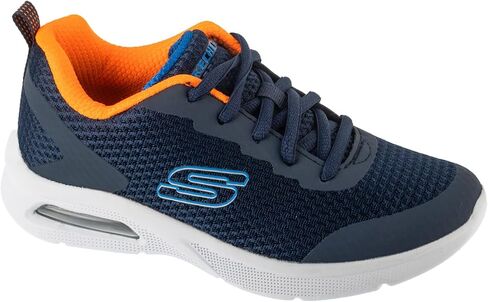 Skechers Boy's Microspec Max -Kaptix Sneaker, Black/Red/Blue, 6.5 Big Kid in Saudi Arabia