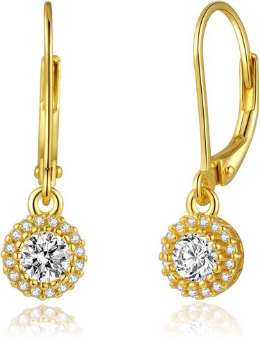 ToHeart Gold Clover Earrings for Womens 14K Gold Clover Hoop Earrings Lightweight Four Leaf Clover Earrings Gifts Bff Birthday in Kuwait