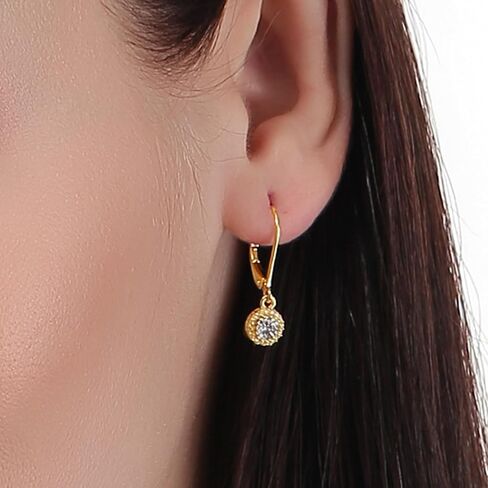 ToHeart Gold Clover Earrings for Womens 14K Gold Clover Hoop Earrings Lightweight Four Leaf Clover Earrings Gifts Bff Birthday in Kuwait