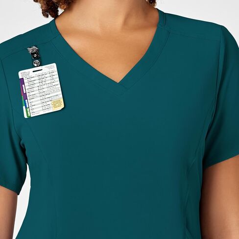 WonderWink Renew Women's V-Neck Scrub Top, Caribbean, XL in Saudi Arabia