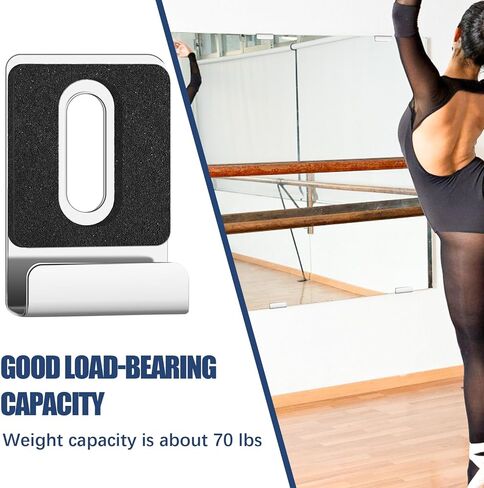 Metal Mirror Clips 1/4 Inch Wide Channel Mirror Holder Clips Mirror Clips for Wall Mounting Heavy Mirror Clips Hanger for Mirror Tile Picture Frame Mirror Hanging Hardware Kit 8 Pieces (Black) in Kuwait