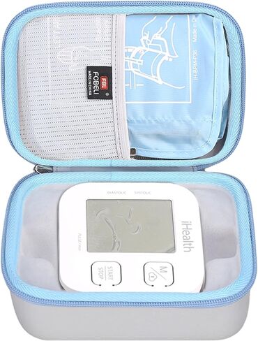 Hard Carrying Case Replacement for iHealth Track Smart Upper Arm Blood Pressure Monitor, Bluetooth Blood Pressure Cuff Machine, Protective Travel Storage Bag (Case Only) in Saudi Arabia