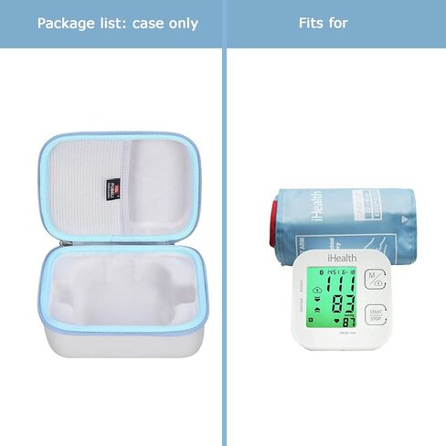 Hard Carrying Case Replacement for iHealth Track Smart Upper Arm Blood Pressure Monitor, Bluetooth Blood Pressure Cuff Machine, Protective Travel Storage Bag (Case Only) in Saudi Arabia