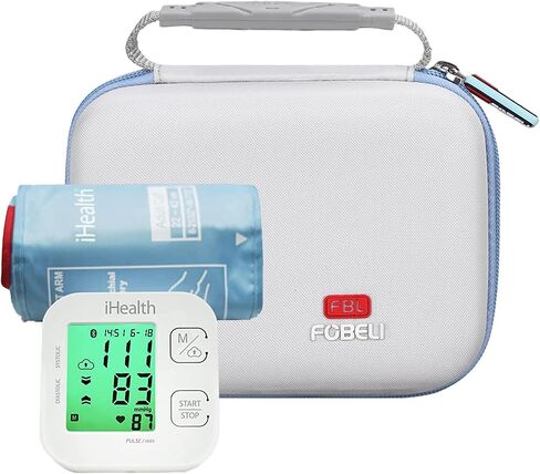Hard Carrying Case Replacement for iHealth Track Smart Upper Arm Blood Pressure Monitor, Bluetooth Blood Pressure Cuff Machine, Protective Travel Storage Bag (Case Only) in Saudi Arabia