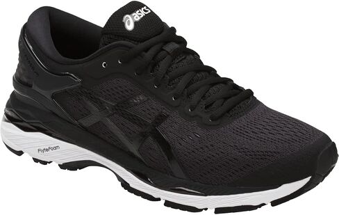 ASICS Men's Gel-Nimbus 24 Mesh Knit Running Shoes, 7.5, Black/Black in Saudi Arabia