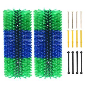 Livestock Scratching Brush, 2 Pcs Livestock Scratch Post Brush for Horse, Cattle, Goat, Pig Relieve Itching and Clean the Back - 17.5×7.5 in