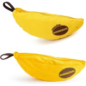 Bananagrams كلاسيكية والإسبانية الحزمة. مجموعة لعبة Word ممتعة للأطفال والكبار. لعب تعليمي ثنائي اللغة ، مثالي للتعلم والمرح العائلي. لعبة سريعة الخطى في حقيبة محمولة