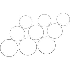 Heallily 9pcs زهور الزهور إطارات زهرة الحديد القوية لحفل الزفاف مركزية الصيادين لمشاريع ديكور المنزل المشاريع