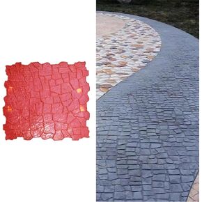 Concrete Stamp Concrete Stamp Pad, Realistic Texture Stamp Tool Stamp Pad, Concrete Texture Skin, Provides Natural Looking Patterns for Walls Floors
