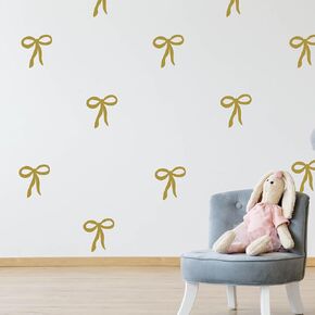 شارات الجدار القوس الشريط - ديكورات حفلات الفينيل ، ديكور المنزل للحضانة ، غرفة اللعب ، أو غرفة النوم | خلفية القوس فو | 3 × 3 بوصات