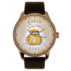 Vintage 1970s Lawn Tennis Borg Art Collectible Solid Brass Men's Watch for the Tennis Enthusiast