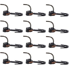 Trains Accessories Kit - 12Pcs 1:87 Universal Modified Hook Coupling for HO Scale Model Train - Black