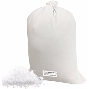 Dream Solutions USA Bulk Goose Down Filling (1/4 lb.) 700 Fill Power – 100% Natural White, No Feathers – Fill Comforters, Pillows, Jackets and More – Ultra-Plush Hungarian Softness Brand