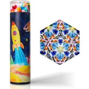 Wonder of Sea Kaleidoscope for Kids-Aluminium Tube Prisms Handmade Kid Kaleidoscopes,Crystal Clear View,5.5 inch,Birthday Party,Mini Kaleidoscope Kit,School Classroom Prizes