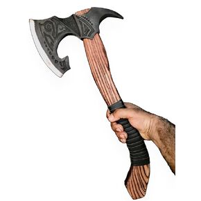 [Oldz Craftz] 22 "اثنان من الفأس الكبير Berserker ، الفأس الكبير الحقيقي ، الفأس الاسكندنافي الفأس الفوسك الفأس مزدوج ، فأس فايكنغ وظيفي ، تاريخ الفايكنج والأساطير الإسكندلية (الفأس المزور بالكامل) in Kuwait