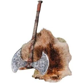 Norseblade 40" Two handed large Berserker Axe, Large Norse Axe,Scandinavian Style Viking Dane Axe double headed ax, Functional Viking Battle (Two Hand large double Headed axe)