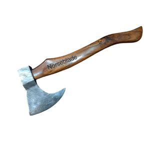 Norseblade | custom handmade Viking medieval Axe with Viking gift,Hand Axe,Viking Gifts for Men,Camping Tomahawk,Bearded,Valhalla Axe with Leather Sheath demascuss