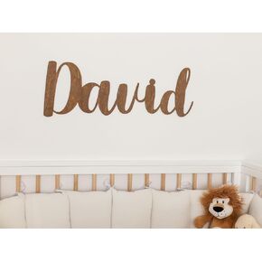 Custom Name Sign for Nursery Wooden Name Plaque Baby Girl Wall Decor Boys Room Nameplate Birthday Laser Cut Letters Sign Grib Newborn Baby Gift