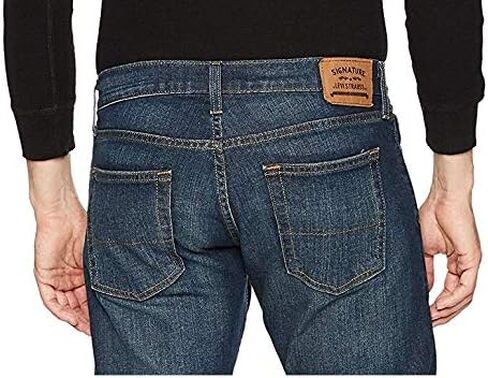 Signature by Levi Strauss & Co. Gold Men's Straight Fit Jeans, Glacier Point, 44W x 30L in Kuwait