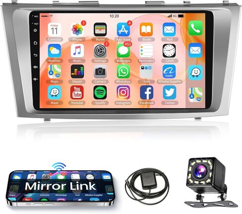 2G 64G Android Car Stereo Radio for Toyota Camry 2006-2011 Carplay, Rimoody 9 Inch Touch Screen GPS Navigation Bluetooth FM HiFi WiFi Android Auto + AHD Backup Camera in Saudi Arabia