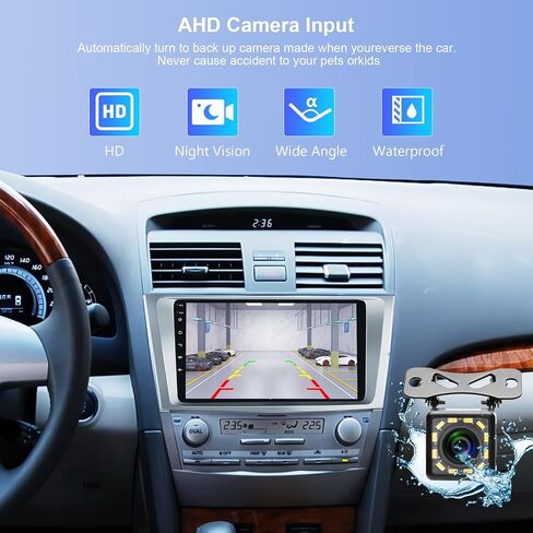 2G 64G Android Car Stereo Radio for Toyota Camry 2006-2011 Carplay, Rimoody 9 Inch Touch Screen GPS Navigation Bluetooth FM HiFi WiFi Android Auto + AHD Backup Camera in Saudi Arabia