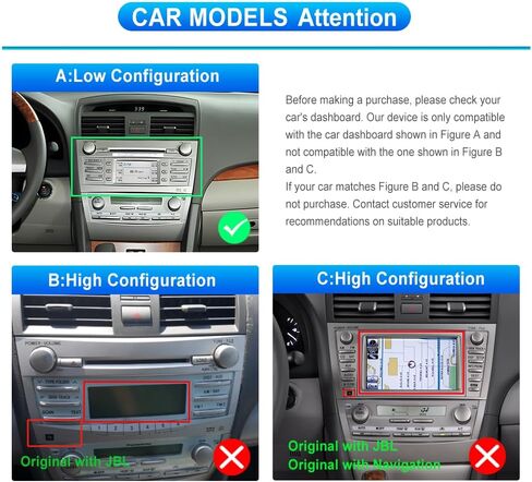 2G 64G Android Car Stereo Radio for Toyota Camry 2006-2011 Carplay, Rimoody 9 Inch Touch Screen GPS Navigation Bluetooth FM HiFi WiFi Android Auto + AHD Backup Camera in Saudi Arabia