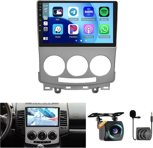 Roinvou [2G+64G] Car Radio for Mazda 5 2007-2010 with Wireless Carplay/Android Auto, 9 Inch Android 13 IPS Touch Screen Car Stereo, Bluetooth, GPS Navi, WiFi, SWC, 28UI, DSP + Backup Camera in Saudi Arabia
