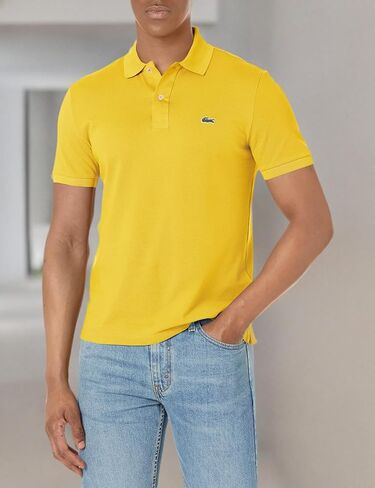 Lacoste Men's Classic Pique Slim Fit Short Sleeve Polo Shirt, Pistil, Medium in Saudi Arabia