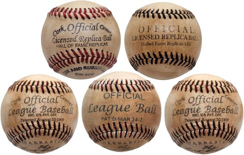 المجموعة الأولى من قاعة المشاهير 5-baseball-مجموعة تذكارية متماثلة مرخصة in Saudi Arabia