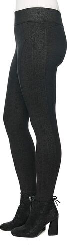 Democracy Women's Plus Size Pull On Ponte Legging, Black, 1X in Saudi Arabia