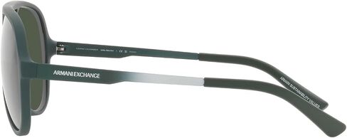 A|X ARMANI EXCHANGE Men's AX4133S Round Sunglasses, Matte Black/Dark Grey, 60 mm in Saudi Arabia
