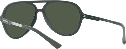 A|X ARMANI EXCHANGE Men's AX4133S Round Sunglasses, Matte Black/Dark Grey, 60 mm in Saudi Arabia