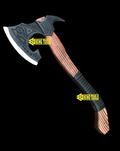 [Oldz Craftz] 22 "اثنان من الفأس الكبير Berserker ، الفأس الكبير الحقيقي ، الفأس الاسكندنافي الفأس الفوسك الفأس مزدوج ، فأس فايكنغ وظيفي ، تاريخ الفايكنج والأساطير الإسكندلية (الفأس المزور بالكامل) in Kuwait