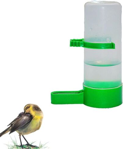 Cabilock Bird Water Dispenser 5Pcs Bird Water Feeders Plastic Automatic Bird Drinker Feeder Bowls Waterer Clip for Cage Pet Parrot Budgie Lovebirds Cockatiel- S in Saudi Arabia