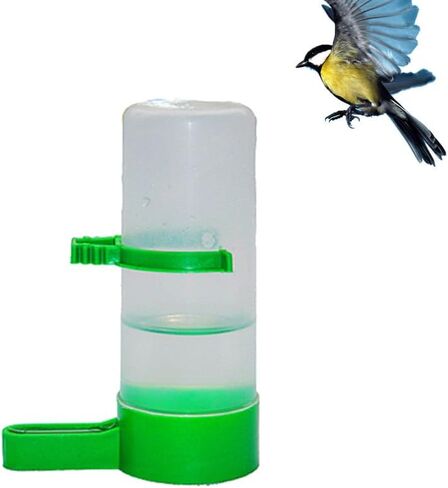 Cabilock Bird Water Dispenser 5Pcs Bird Water Feeders Plastic Automatic Bird Drinker Feeder Bowls Waterer Clip for Cage Pet Parrot Budgie Lovebirds Cockatiel- S in Saudi Arabia