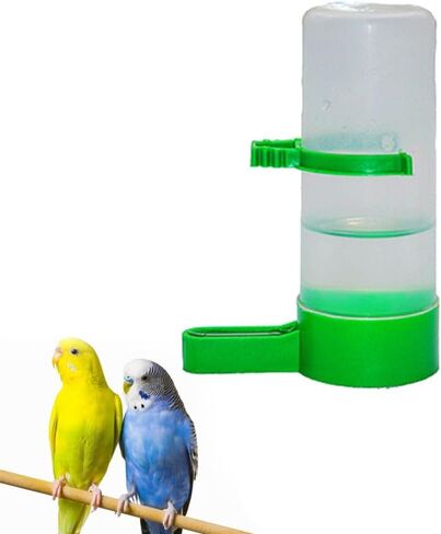 Cabilock Bird Water Dispenser 5Pcs Bird Water Feeders Plastic Automatic Bird Drinker Feeder Bowls Waterer Clip for Cage Pet Parrot Budgie Lovebirds Cockatiel- S in Saudi Arabia