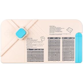 3-in-1 Punch Board for Envelopes Gift Boxes Bows, All-in-on Scrapbook Envelope Scribe Punch Board with Indentation Pen for Handicrafts, Use with Cardstock or Favorite Paper, Gift Boxes, Birthday,Party