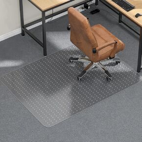 حصيرة كرسي Office Tonaus للسجاد ، 48 "× 36" واقي من السجاد الشفافة ، حصيرة سجادة السجادة مع سجاد غير مزدحمة ، 2.2 ملم للخدمة المنزلية للمكتب المنزلي كرسي السجاد منخفض الكومة