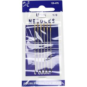 Sewing Needles Gold Eye Set, 3-20Pcs Fine Carbon Steel Needles for Leather, Upholstery, Canvas, Embroidery, Tapestry, DIY Projects Arts Crafts,120-015,120-023,120-065,120-043,120-051,120-073 Model